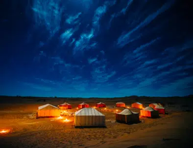 Private Merzouga Desert Camp tents